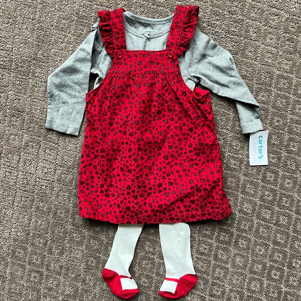 NWT Carter's three piece dress